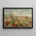 View of the Church of the Holy Spirit and the Grand Hospital, Bern - Johann Grimm — framed artwork on a wall