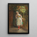 Young girl in traditional costume - Johann Hamza — framed artwork on a wall