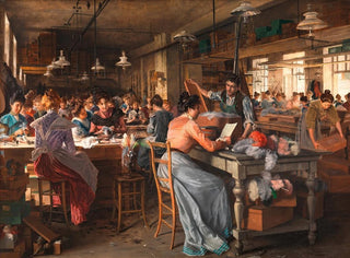 Factory of feather jewelry - Johann Hamza — artwork view