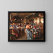 Factory of feather jewelry - Johann Hamza — framed artwork on a wall