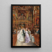 Congratulations after the wedding - Johann Hamza — framed artwork on a wall