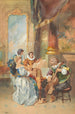 Music in the house: a quartet in a baroque atmosphere - Johann Hamza — artwork view