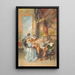 Music in the house: a quartet in a baroque atmosphere - Johann Hamza — framed artwork on a wall