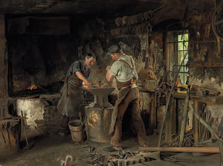The Blacksmith's Forge - Johann Hamza — artwork view