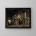The Blacksmith's Forge - Johann Hamza — framed artwork on a wall