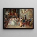 Marriage at the church of the Garsten Abbey - Johann Hamza — framed artwork on a wall