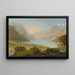 Fontaine au lac des Quatre-Cantons - Johann Heinrich Bleuler — framed artwork on a wall