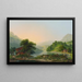 The Lungerensee in the canton of Unterwald - Johann Heinrich Bleuler — framed artwork on a wall
