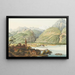 Flüelen in the canton of Uri - Johann Heinrich Bleuler — framed artwork on a wall