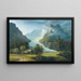 the Glacier of Grindelwald with the Fiescherhorn and Hörnligrat peaks - Johann Heinrich Bleuler — framed artwork on a wall