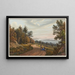 Untersee with view of Reichenau Island from the southeast, in the middle, Tägerwilen - Johann Heinrich Bleuler — framed artwork on a wall