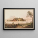View of Mainau Island - Johann Heinrich Bleuler — framed artwork on a wall