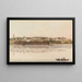 View of the city of Mrsbourg - Johann Heinrich Bleuler — framed artwork on a wall