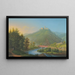 Vue de Kynsburg sur la vallée de la rivière Weistritz en Silésie - Johann Heinrich Bleuler — framed artwork on a wall