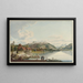 Village de Stäfa au lac de Zurich - Johann Heinrich Bleuler — framed artwork on a wall