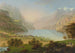 Fontaine du Nord et lac des Quatre-Cantons vers Flüelen - Johann Heinrich Bleuler le Jeune — artwork view