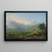 the Engstligen floor in Adelboden in the canton of Bern - Johann Heinrich Bleuler the Younger — framed artwork on a wall