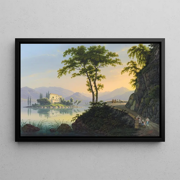 Isola Madre of Lake Maggiore - Johann Heinrich Bleuler the Younger — framed artwork on a wall