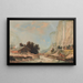 View of the Staubbach waterfall in the Lauterbrunnen Valley - Johann Heinrich Bleuler the Younger — framed artwork on a wall