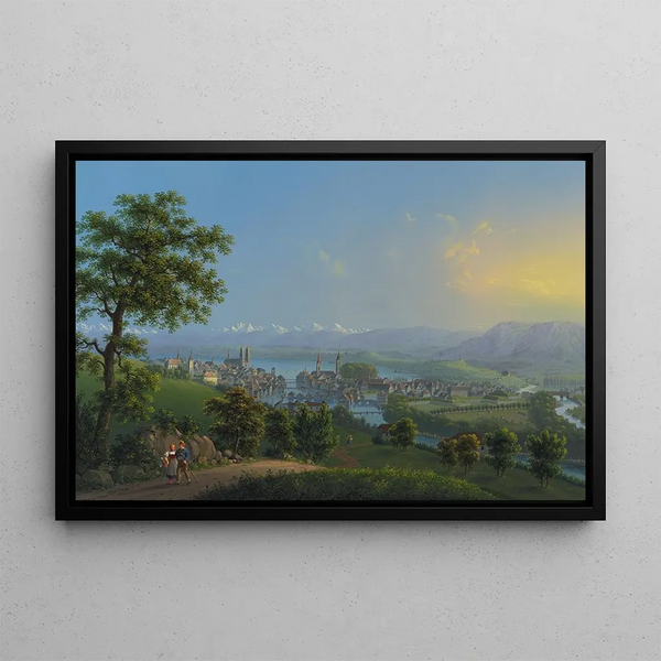 Zurich - Johann Heinrich Bleuler the Younger — framed artwork on a wall