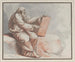 Un prophète assis sur un rocher - Johann Heinrich Lips — artwork view