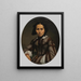 Portrait of a Lady - Johann Heinrich Neumann — framed artwork on a wall