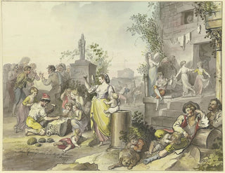 Divertissements à Trastevere - Johann Heinrich Ramberg — artwork view