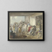 Café sur la Piazetta à Venise - Johann Heinrich Ramberg — framed artwork on a wall