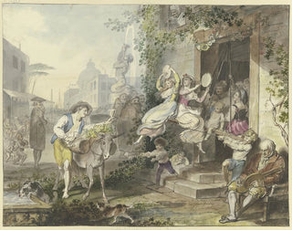 Divertissements populaires à Rome - Johann Heinrich Ramberg — artwork view