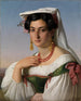 Portrait of Vittoria Caldoni - Johann Heinrich Richter — artwork view