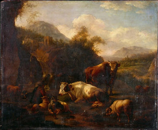 Landscape Painting - Johann Heinrich Roos — artwork view