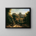 View of Ariccia - Johann Heinrich Schilbach — framed artwork on a wall