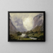 La vallée de Lauterbrunnen - Johann Heinrich Schilbach — framed artwork on a wall