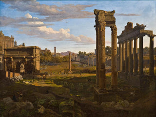 View of the Capitol towards the Roman Forum - Johann Heinrich Schilbach — artwork view