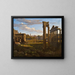 View of the Capitol towards the Roman Forum - Johann Heinrich Schilbach — framed artwork on a wall