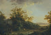 Landscape painting with fishermen, shepherds, and livestock - Johann Heinrich West — artwork view