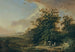 Landscape painting with travelers on a riverbank - Johann Heinrich West — artwork view