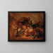a caravan in the desert during a simoon - Johann Hermann Kretzschmer — framed artwork on a wall
