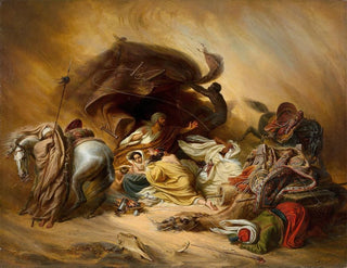 Le Samum dans le désert - Johann Hermann Kretzschmer — artwork view