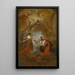 Annunciation - Johann Ignaz Cimbal — framed artwork on a wall
