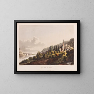 La ville de Beingen - Johann Isaak von Gerning — framed artwork on a wall