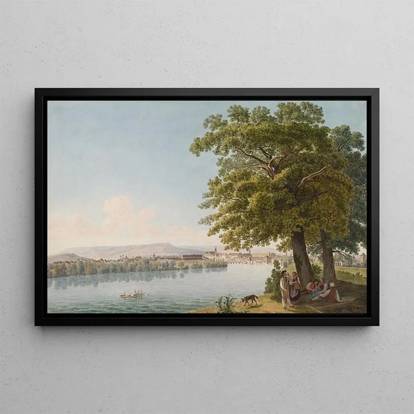 North Basel Painting - Johann Jakob Biedermann — framed artwork on a wall