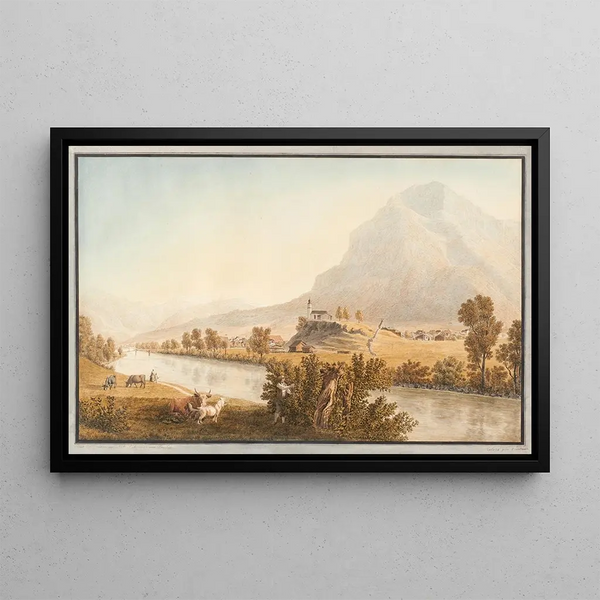 North Glaris Painting - Johann Jakob Biedermann — framed artwork on a wall