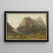 Glacier inférieur de Grindelwald avec l'Eiger - Johann Jakob Biedermann — framed artwork on a wall