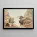 The Glacier named Rosenlaui near Wetterhorn - Johann Jakob Biedermann — framed artwork on a wall