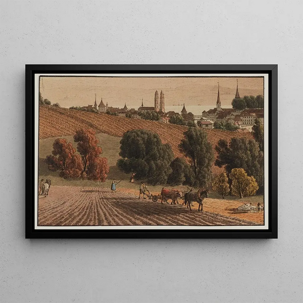 Obere Zune - Johann Jakob Biedermann — framed artwork on a wall