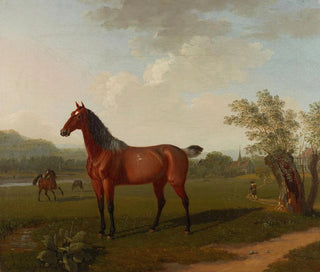 Horses in the Landscape - Johann Jakob Biedermann — artwork view