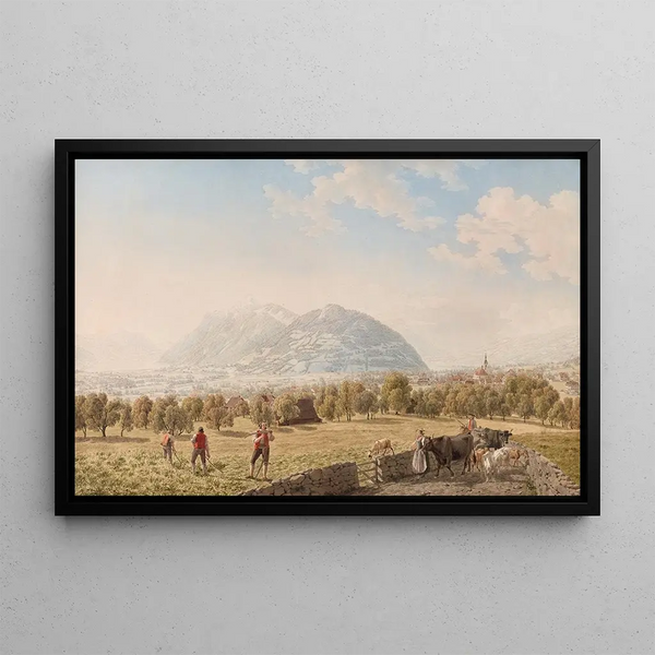 Schwyz de l'est - Johann Jakob Biedermann — framed artwork on a wall