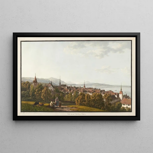 Train venant du nord - Johann Jakob Biedermann — framed artwork on a wall