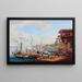 View of the Bosphorus - Johann Jakob Falkeisen — framed artwork on a wall